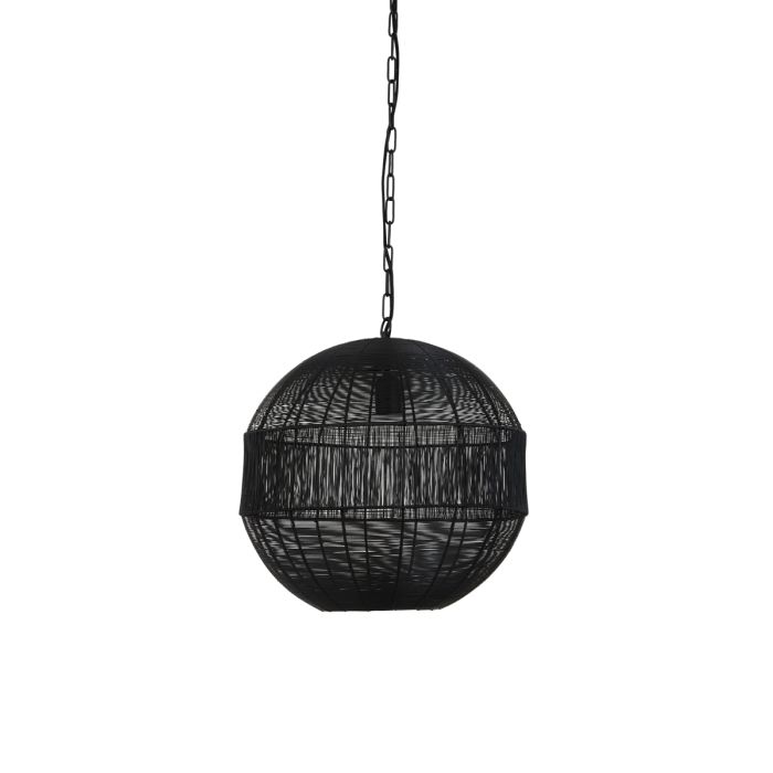 Hanglamp Ø45x47 cm Pilka mat zwart