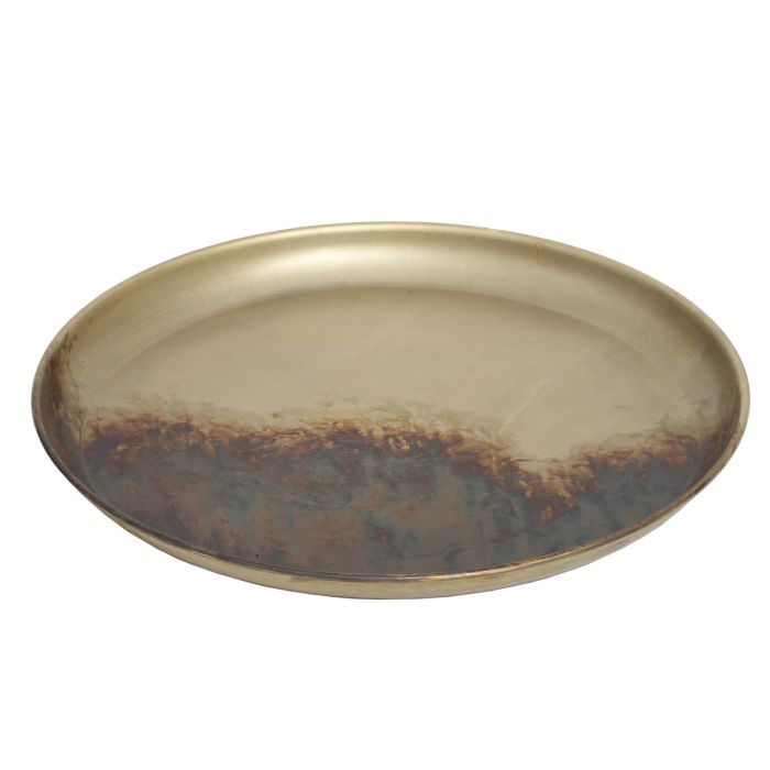 Dienblad goud rond / large