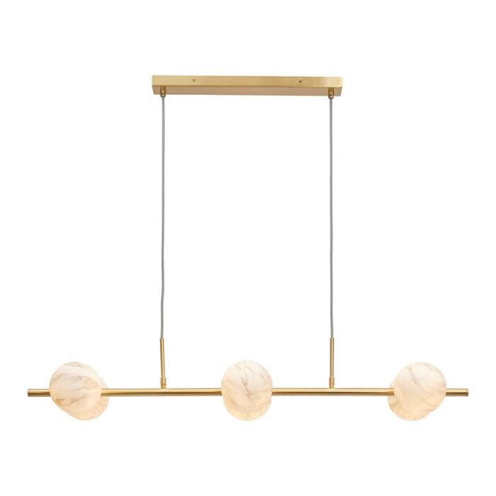 Hanglamp Carrara marmer/goud 6 lichts 