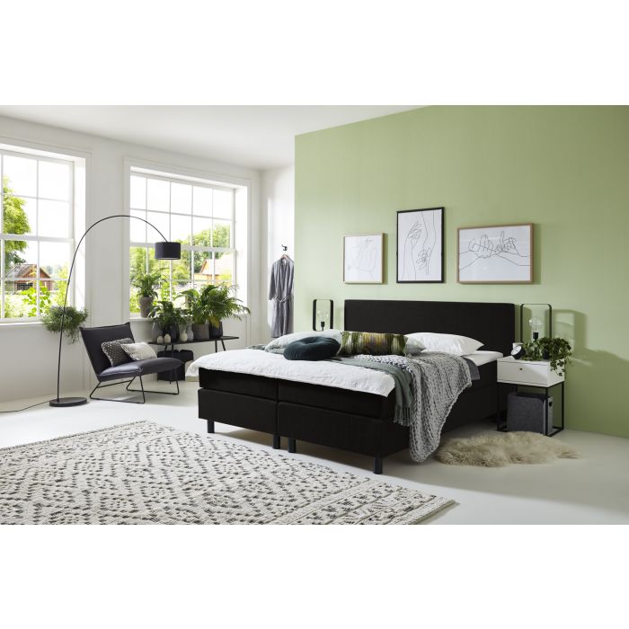 Boxspring Scandi Budget 120x200 zwart