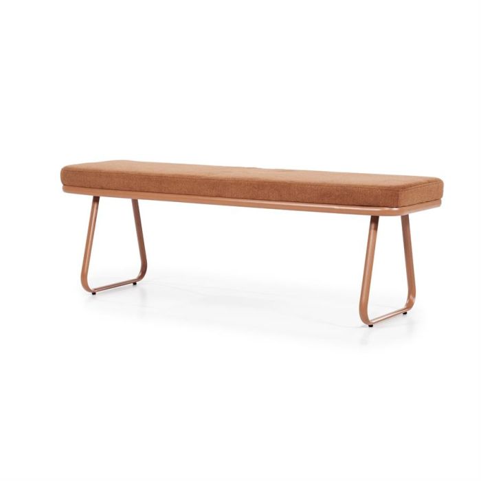 Bench Skola - terracotta 140x42x48