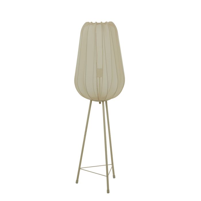 Vloerlamp Plumeria driepoot zand 42x132cm