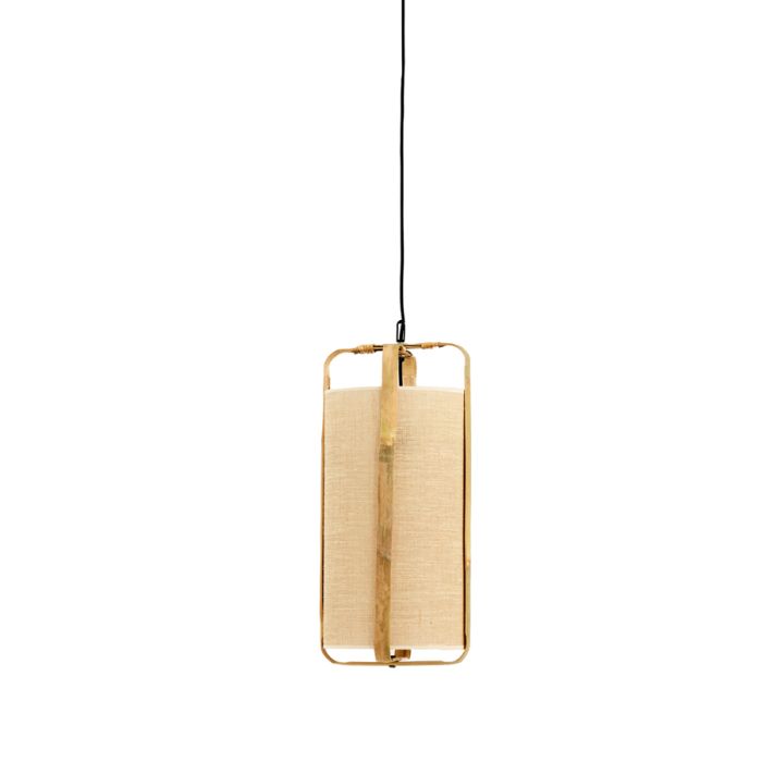 Hanglamp Ø27x56 cm SENDAI zand+bamboe naturel