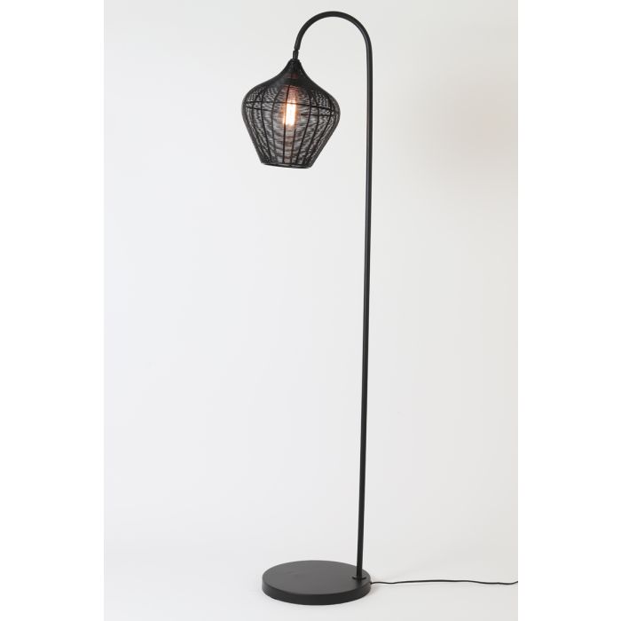 Vloerlamp 35x30x160 cm ALVARO mat zwart