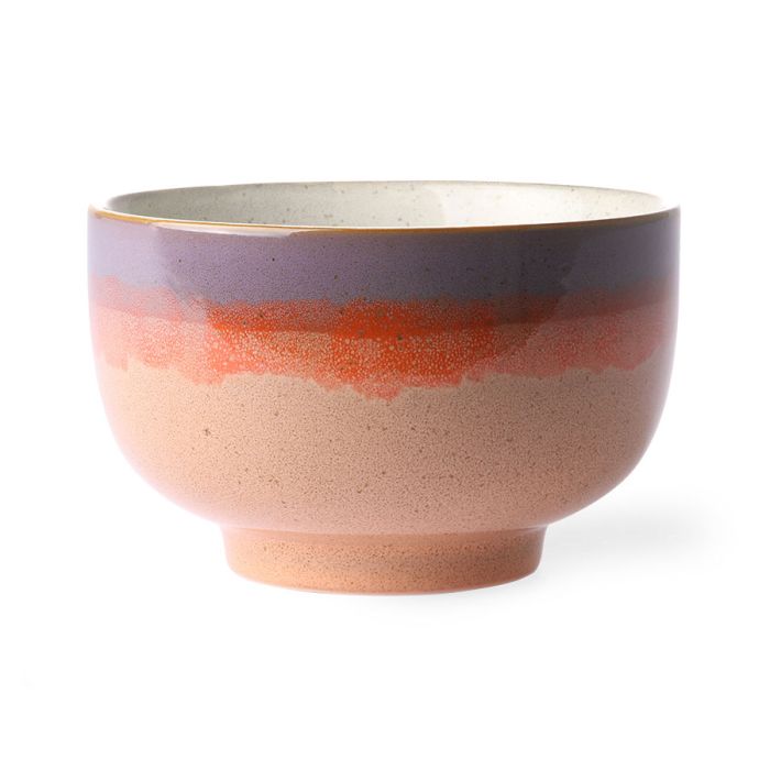 70s ceramics: noodle bowl, sunset 