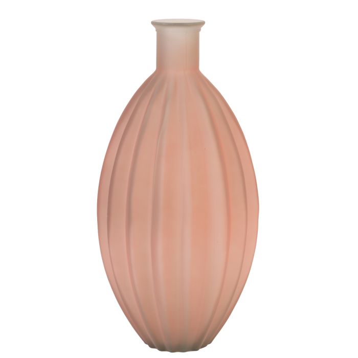 Vaas 27x59 cm Palloci Glas Mat Koraal