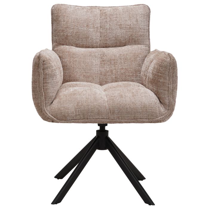 Eetkamerstoel Noa met arm 360° draaibaar