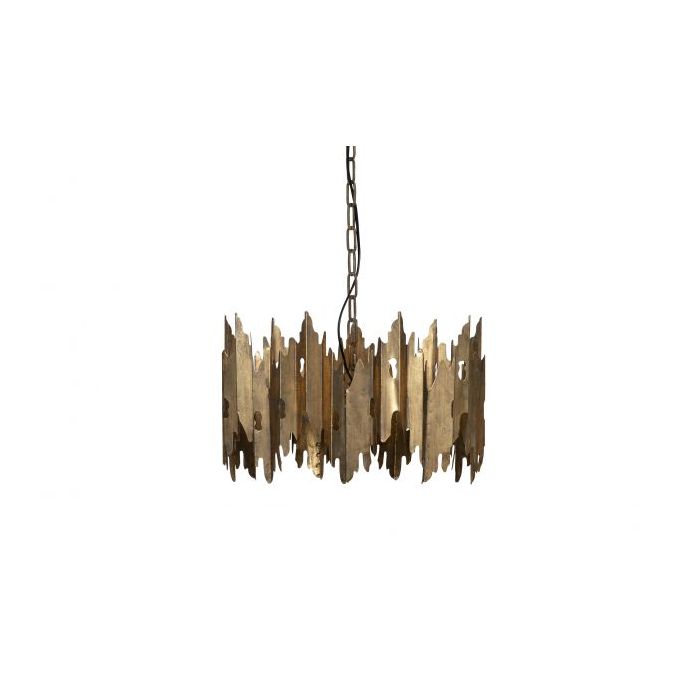 Crown hanglamp metaal antique brass (S-MODEL)