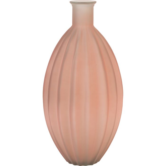 Vaas 27x59 cm Palloci Glas Mat Koraal