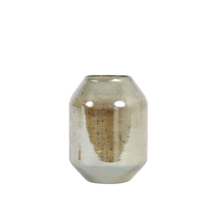 Vaas 15x20 cm Sogoda Glas Steenslag Amber