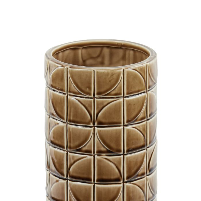 Vaas Philo 14x43cm keramiek bruin