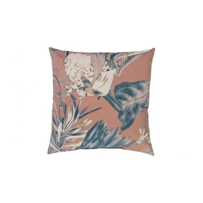 Bouquet kussen printed velvet melon 50x50cm 