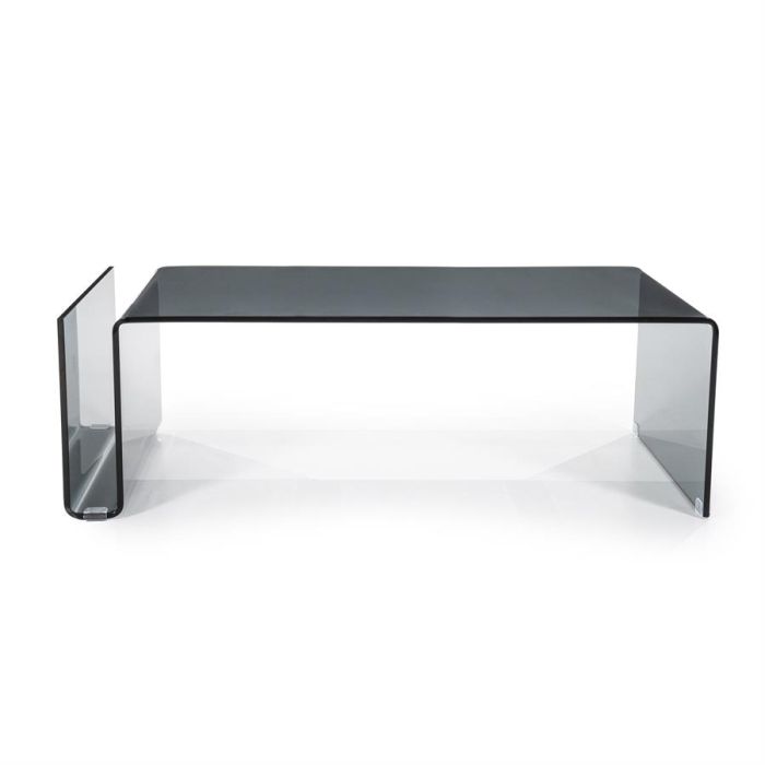Salontafel Shadow - Grey - Glas
