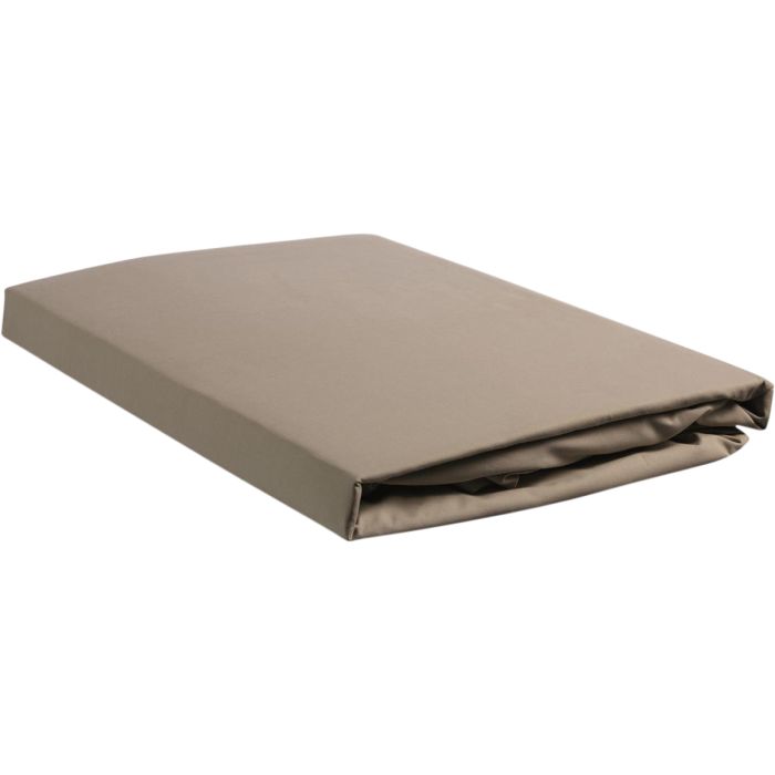 Hoeslaken Percale Splittopper Taupe 140x200