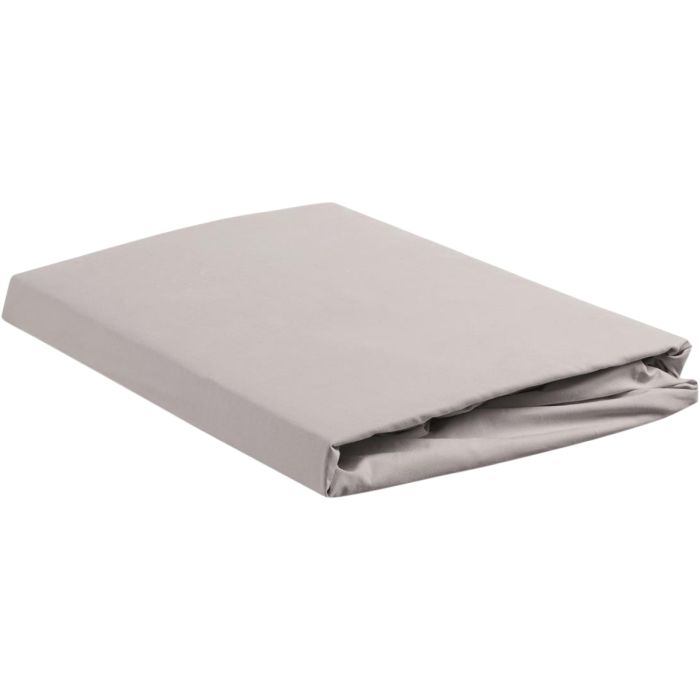 Hoeslaken Percale Splittopper Light Grey 140x200