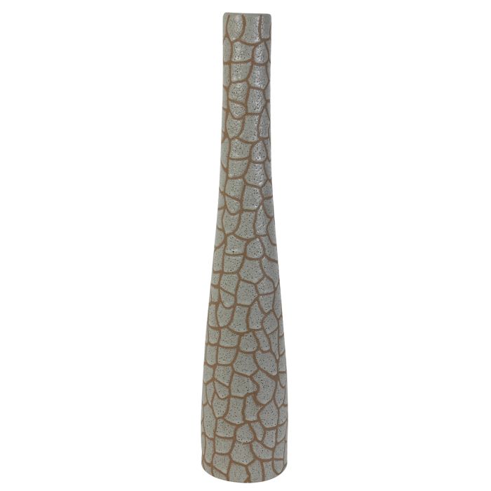 Vaas Deco 14x72,5 cm Jirafa Keramiek Creme-Bruin