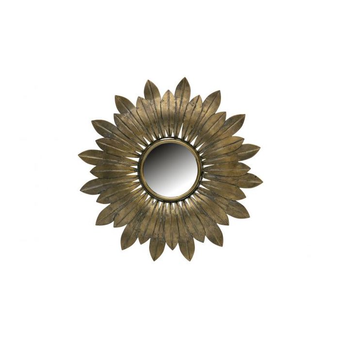 Confess spiegel metaal antique brass ø32cm