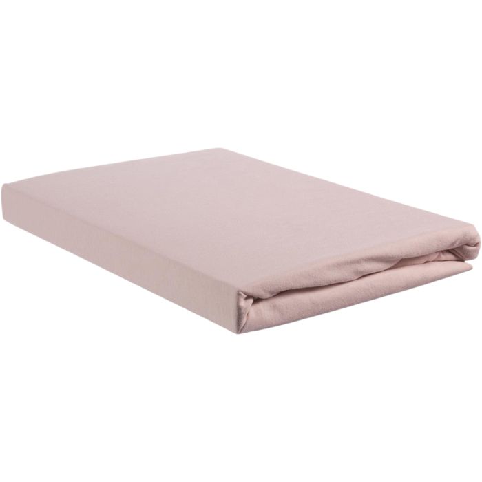 Hoeslaken Jersey Splittopper Soft Pink 180x200/220