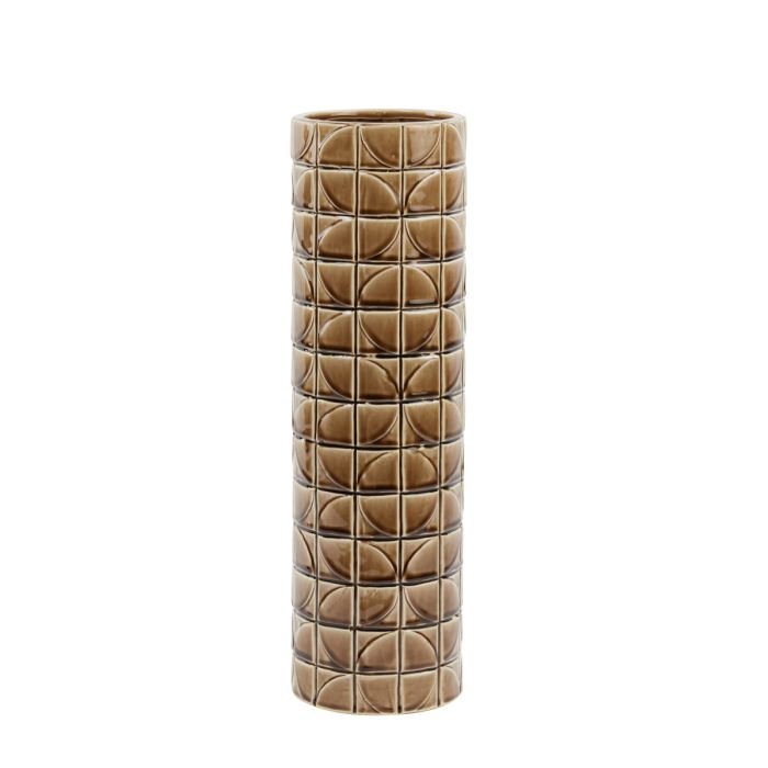 Vaas Philo 16x52,5cm keramiek bruin