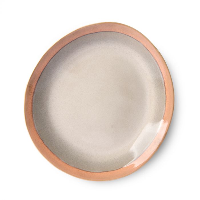 70s ceramics: side plate, earth 