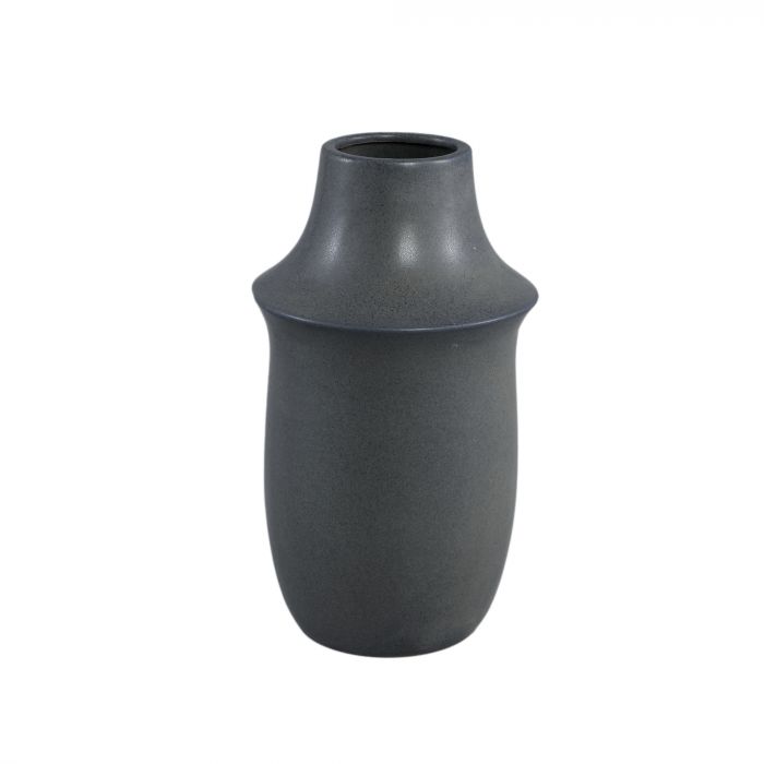 Grey ceramic pot round L