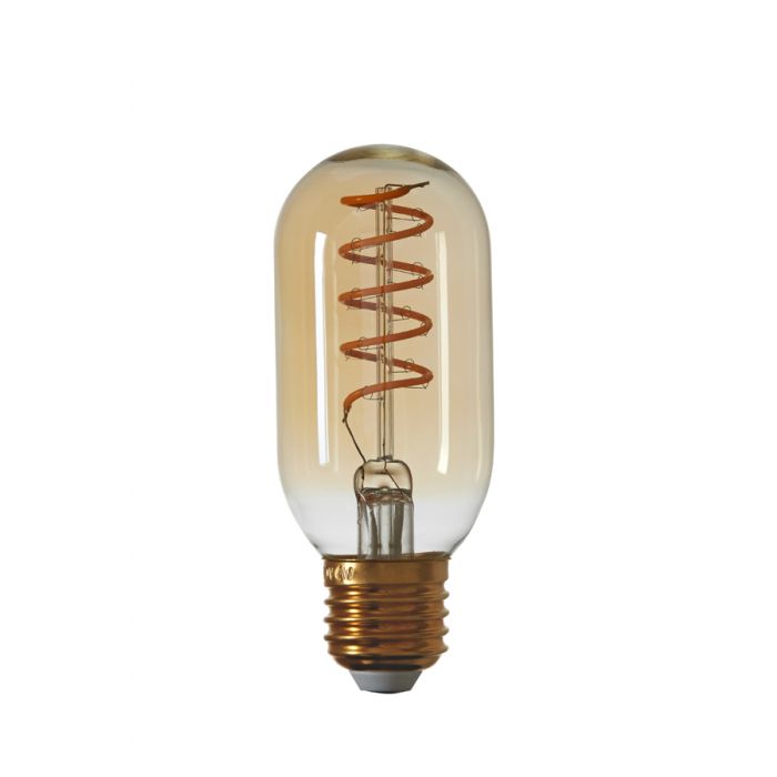 Deco LED staaf breed Ø4,5x12,5 cm LIGHT 4W amber E27 dimbaar