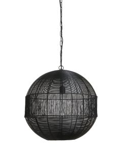 Hanglamp Ø55x56 cm Pilka mat zwart