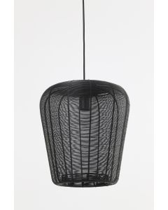 Hanglamp Ø31x37 cm ADETA mat zwart