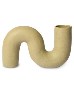 ceramic twisted vase matt olive