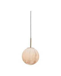 Hanglamp Carrara marmer/goud large 