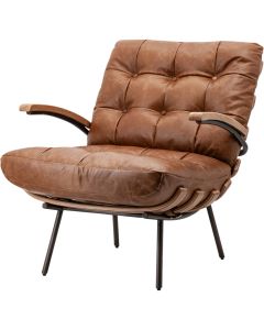 Fauteuil Bas Cognac