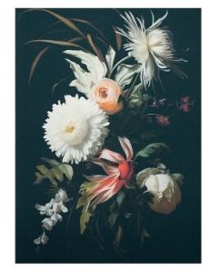 Wanddoek Flower selection - Large incl. frame - 145x190cm