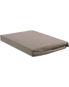 Hoeslaken Jersey Topper Taupe 140x200/220