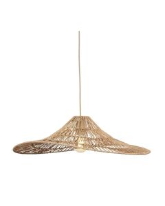 Hanging lamp Cuzco jute dia.65xh.20cm, natural