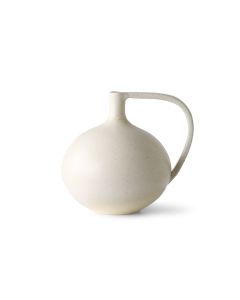ceramic jar m white speckled