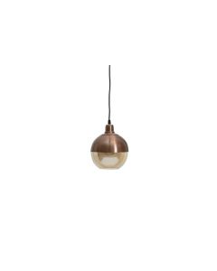 Split hanglamp glas brown brush ø18cm