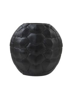 Vaas turlte 51x14x50cm mat zwart