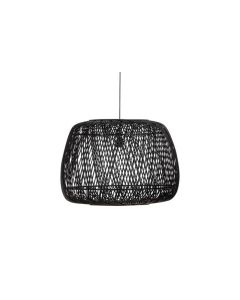 Moza hanglamp bamboe zwart 70x70cm