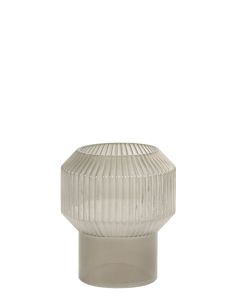 Vaas 16x18 cm Leila Glas Warm Grijs