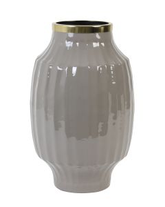 Vaas 23x37 cm Dazou Warm Grijs