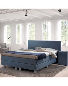 Boxspring Skyline actieset Vlak inclusief hoofdboard New York 12cm diep