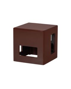 MODERN BIJZETTAFEL MANGO HOUT BORDEAUX