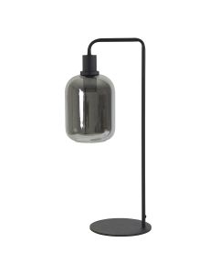 Tafellamp 26x20x60 cm Lekar zwart+smoke glas hoog
