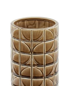 Vaas Philo 14x43cm keramiek bruin