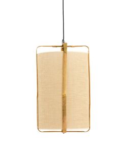 Hanglamp Ø42x70 cm SENDAI zand+bamboe naturel