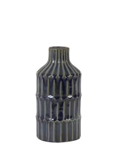 Vaas Deco 12,5x25 cm Dalyan Keramiek Blauw