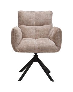 Eetkamerstoel Noa met arm 360° draaibaar
