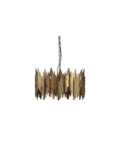 Crown hanglamp metaal antique brass (S-MODEL)