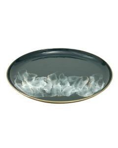 Roch Blue iron round bowl L