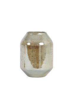Vaas 15x20 cm Sogoda Glas Steenslag Amber